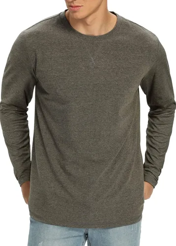 Vista 28 de NITAGUT Camiseta clásica de algodón para hombre con cuello redondo