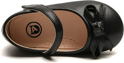 Vista 5 de kkdom Zapatos de vestir para niña, zapatos planos de ballet Mary Jane, zapatos escolares para niños pequeñosniños grandes