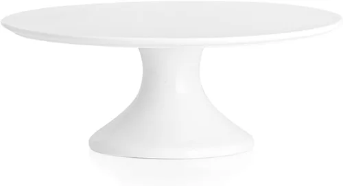 Vista 7 de Kanwone Soporte pequeño de porcelana de 8 pulgadas para tartas, plato de postre, soporte para tartas para fiestas, baby shower, soporte
