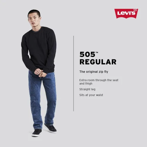 Vista 4 de Levi's 505 - Jeans para hombre de corte regular (también disponibles en tallas para personas grandes y altas)