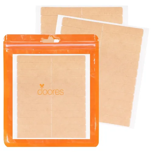 Vista 18 de DOORES Cinta para Extensiones de Cabello 72 Lengüetas y Herramienta Raspadora Removedora con 10 Cuchillas de Repuesto de Plástico, Cinta de Repuesto
