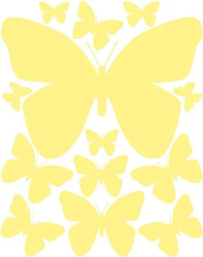 Vista 15 de Calcomanías de pared de mariposa negra, decoración de dormitorio de niñas, decoración de dormitorio para niños, guardería de bebé, adolescentes Negro