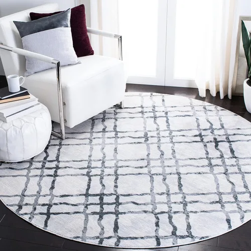 Vista 12 de MARTHA STEWART x Safavieh MSR0957G - Alfombra enrejada que no desprende pelusa para sala de estar, comedor y dormitorio, 5 pies 3 pulgadas x 7 pies