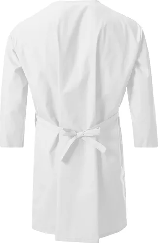 Vista 2 de 7 Encounter Bata envolvente unisex multifuncional con mangas 34, Blanco