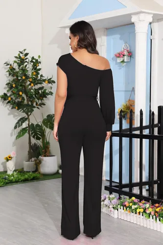 Vista 6 de DeftSharp Overol largo y elegante para mujer, sexy, para cóctel, fiesta, club, casual, para trabajo