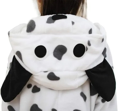 Vista 8 de Pijama unisex de una pieza para niños, disfraz de animal para cosplay de Navidad, Halloween