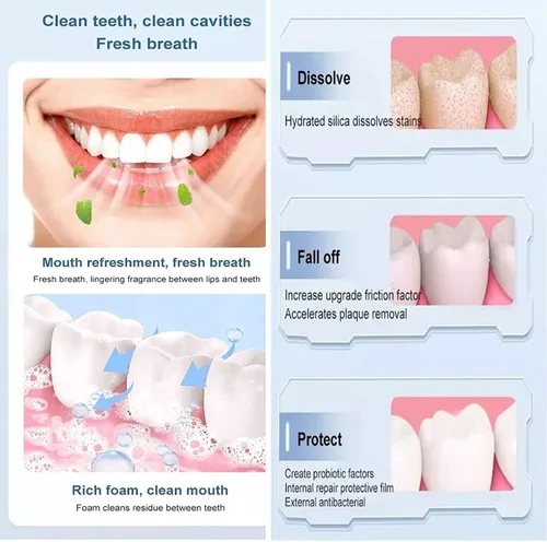 Vista 5 de Pasta de dientes Super Probiotic Sp-6, ultra blanqueamiento, aliento fresco, pasta de dientes 4.9 oz