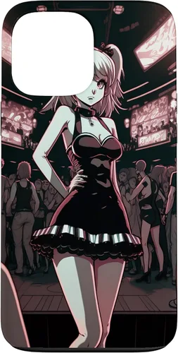 Vista 22 de Funda de dibujos animados para iPhone 11 Sexy Japonesa Gótica Chica Gótica Anime