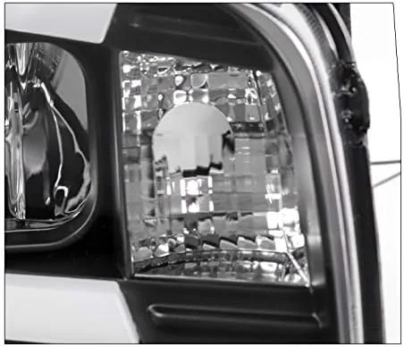 Vista 8 de Faros delanteros con proyector de tubo LED, color negro, compatible con Dodge Charger 2006-2010