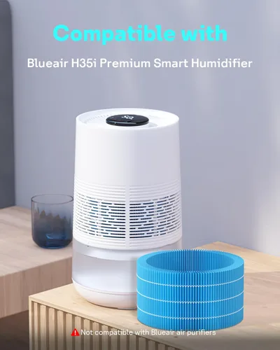 Vista 2 de Leemone Filtro de repuesto para humidificador H35i compatible con Blueair Premium Smart Humidifier, captura eficazmente partículas y minerales