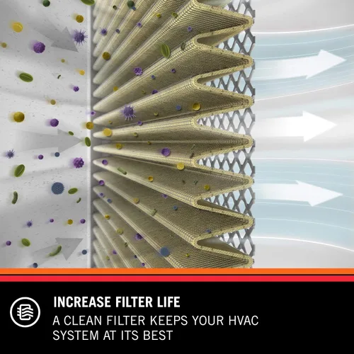 Vista 3 de K&N Limpiador de filtro HVAC: limpiador y refresco de filtro de botella de spray de 32 onzas; restaura el rendimiento del filtro de aire K&N Home