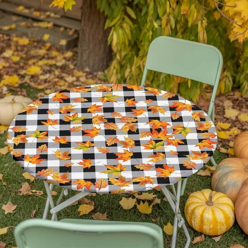 Vista 17 de Mantel Ajustado de Hongos para Mesa Redonda, Cubierta de Mesa de Cocina Botánica Pastoral Floral con Borde Elástico Tela Impermeable, Cubiertas Negro