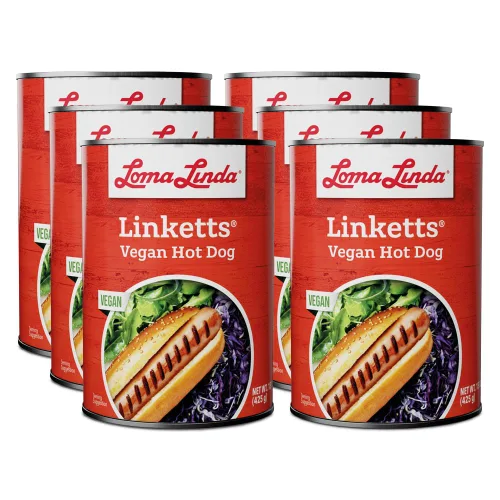 Vista 6 de Loma Linda - Carnes a base de plantas (Linketts® (15 oz.), paquete de 12