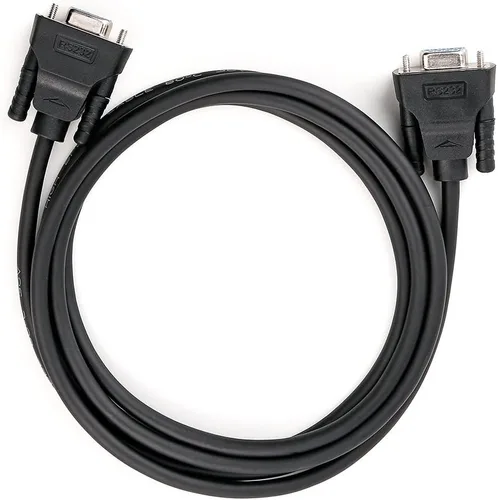 Vista 7 de DTech DB9 RS232 - Cable serie hembra a hembra, cable de módem nulo, línea cruzada TX/RX para comunicación de datos (6 pies, negro)