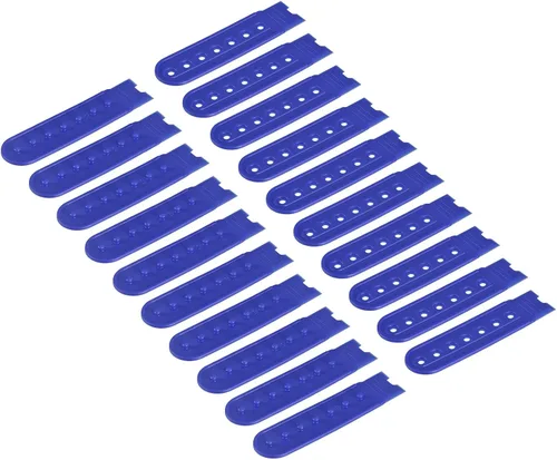 Vista 14 de uxcell Tapa de correa Snapback, agujeros de plástico ajustable sombrero broche hebilla reemplazo para reparación de tapas