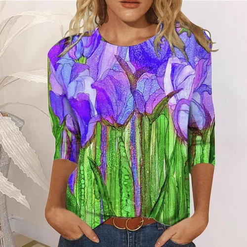 Vista 2 de Blusas de verano para mujer, talla grande, sexy, casual, con mangas, lindas blusas elegantes