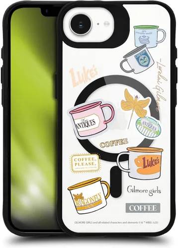 Vista 227 de Head Case Designs Gilmore - Funda negra a prueba de golpes con diseño de dibujos animados para niñas con licencia