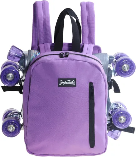 Vista 13 de JajaHoho Bolsas para patines de ruedas para mujeres y hombres, mochila multifuncional deportiva para patines de ruedas, patines de hielo, patines