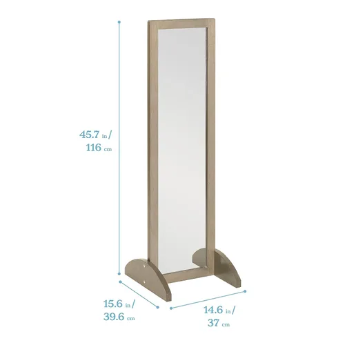 Vista 2 de ECR4Kids Espejo bidireccional de doble cara, muebles para niños, lavado gris