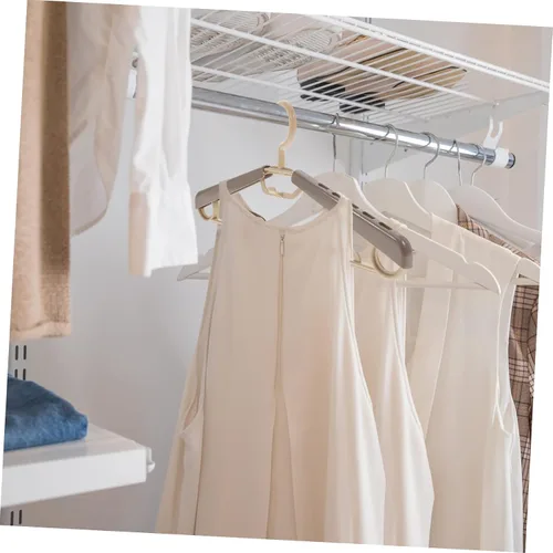 Vista 6 de Cabilock Perchas de traje para hombre, 10 perchas extra anchas sin golpes de 16 a 23 pulgadas, ahorro de espacio, resistentes para organizador