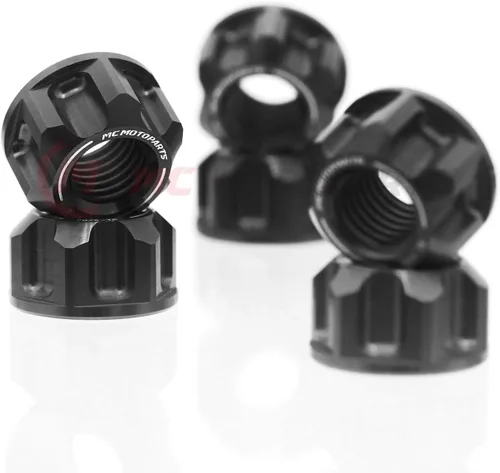Vista 6 de MC MOTOPARTS Juego de tuercas de piñón trasero de carreras compatible con MT-07 MT-09/SP XSR 700 XSR 900 MT-09 Tracer FZ09 (negro)