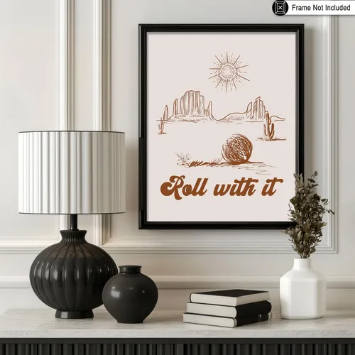 Vista 201 de Poster Master Póster de You've Yeed Your Last Haw - Impresión retro de vaquero marrón - Arte occidental - Arte moderno - Arte del salvaje oeste