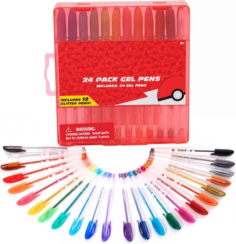 Vista 12 de Innovative Designs Beetlejuice - Juego de bolígrafos de gel para niños, paquete de 24 con bolígrafos de gel con purpurina, bonitos bolígrafos