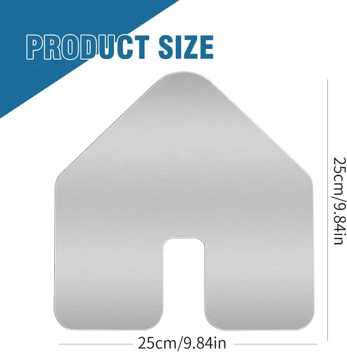 Vista 2 de SYOWADA Protector de quilla de arco de acero inoxidable, 2 unidades, 9.84 x 9.84 pulgadas, protector de arco con muescas