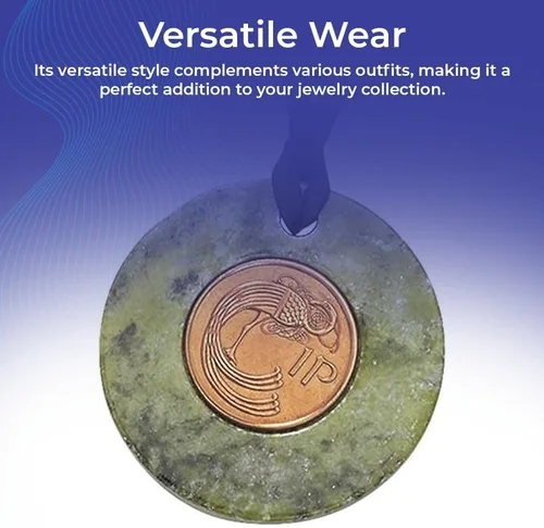 Vista 6 de Connemara - Collar de mármol irlandés Penny con colgante para mujer, cordón de 18 pulgadas, Piedra