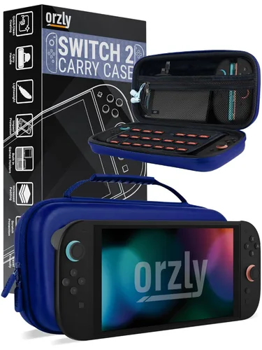 Vista 21 de Orzly Carry Case for Nintendo Switch Lite - Portable Travel Carry Case with storage for Switch Lite Games & Accessories [Solid Black]