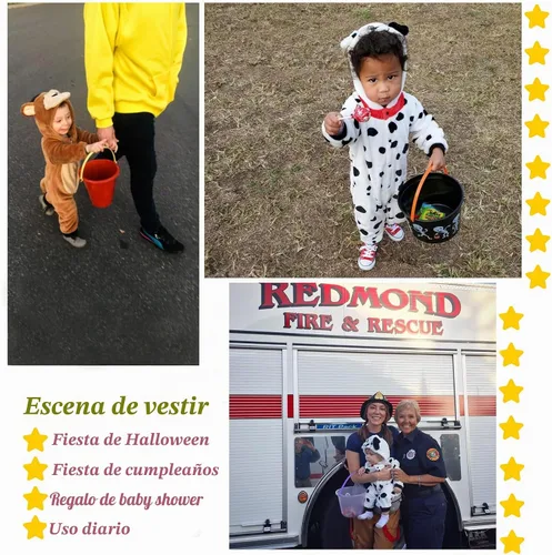 Vista 7 de TONWHAR - Disfraz unisex de animal para bebé y niño pequeño, con capucha, mameluco para invierno, conjunto de disfraz Azul (blue koala)