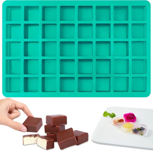 Vista 14 de Sakolla 3 piezas de moldes redondos de silicona para galletas de chocolate, moldes cilíndricos de 12 cavidades para Oreos cubiertas de chocolate