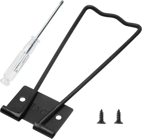 Vista 3 de Marco de fotos de hierro, 5 piezas, soporte de fotos de 4.39 pulgadas con tornillos y destornillador (negro)