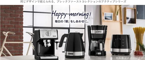 Vista 6 de DeLonghi cafetera por goteo ICM14011J (negro)