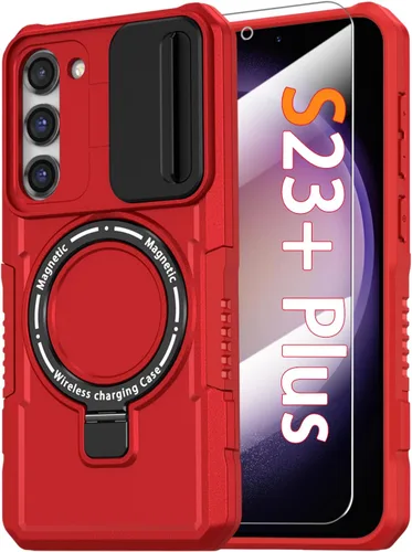 Vista 14 de Funda magnética para Samsung Galaxy Note 20 Ultra con soporte de anillo [con protector de pantalla] [Compatible con carga inalámbrica MagSafe] Funda