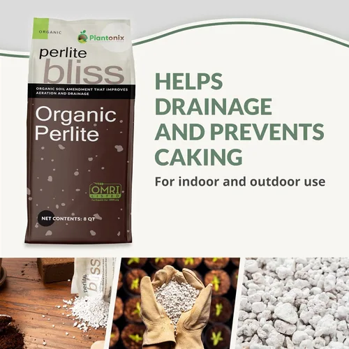 Vista 2 de Perlite Bliss (8 cuartos de galón) + chips de coco para plantas (10 libras) – Chips de coco y perlita orgánica para plantas y jardinería – Chips