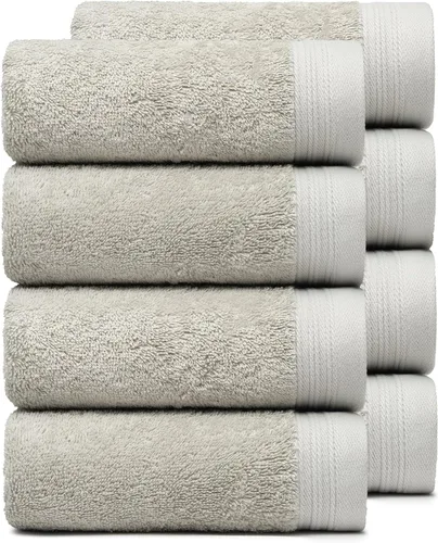 Vista 22 de Juego Premium de Toallas de 16 Toallas de Mano de 18" x 30" Color: Negro 100% Algodón 16 Toallas de Mano Ultra Suaves y Altamente Absorbentes