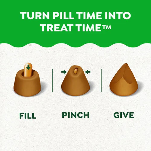 Vista 3 de Greenies Pill Pockets con dulces de mantequilla de maní real para perros