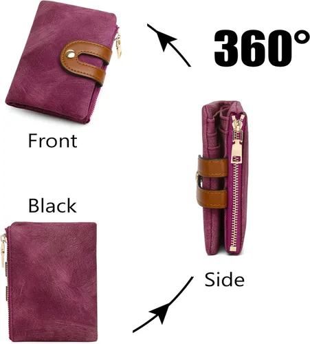 Vista 3 de Billetera de gran capacidad para mujer carteras de gran capacidad para mujer con chequera carteras de gran capacidad para mujer cartera de mujer