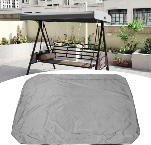 Vista 9 de Cubierta de repuesto para toldo de columpio, cubierta de columpio impermeable para silla de columpio, cubierta de columpio para patio de jardín