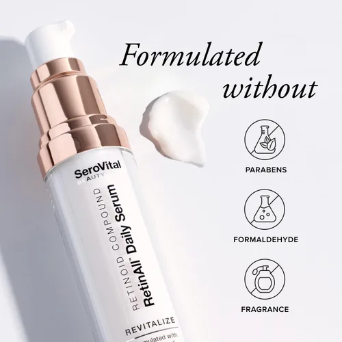 Vista 5 de SeroVital Beauty RetinAll - Suero diario – Retinol redefinidor – Suero retinoide para la piel – Suero facial antiarrugas para mujeres, 1 onza