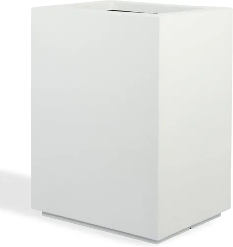 Vista 13 de PolyStone Cozumel - Maceta alta y moderna en columna para exteriores e interiores, 18" L x 23" A x 30" Al, ligera, resistente, resistente a