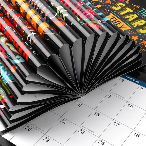 Vista 6 de Calendario 2026-2027 – Calendario de pared 2026-2027, julio 2026 – diciembre 2027, 12 x 24 pulgadas (abierto), calendario de pared de 18 meses