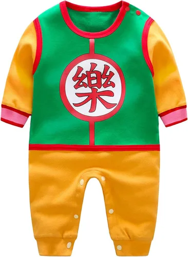 Vista 2 de RELABTABY Mameluco de anime de algodón de manga larga para bebés y niñas recién nacidas disfraz de cosplay para bebés y niñas