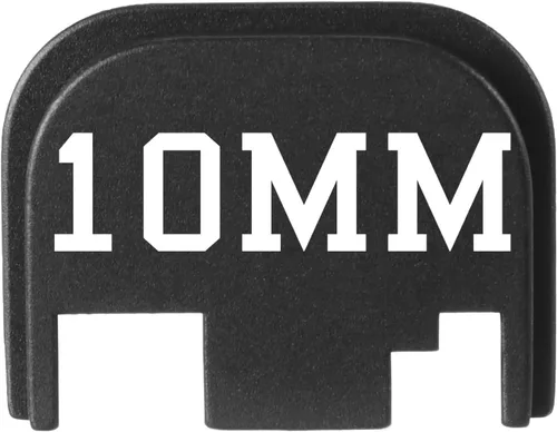 Vista 48 de NDZ Performance Gen 1-4 Rear Slide Cover Plate for Glock 9mm .40 .357 .45 Laser Engraved Popular Images in Black Aluminum - Choose Image