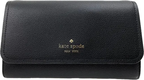 Vista 5 de Kate Spade New York Bolso cruzado con cadena de cuero de grano refinado (negro), Negro
