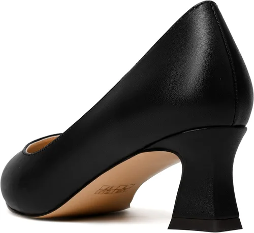 Vista 7 de SKYSTERRY Zapatos de tacón bajo con punta puntiaguda mate para mujer, de 2 pulgadas
