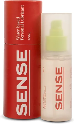 Vista 2 de Sense Lubricante a base de agua, lubricante suave y sedoso para hombres y mujeres, lubricante a base de agua de larga duración, insípido e inodoro