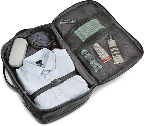 Vista 7 de Solo Grand - Mochila de viaje de 17.3 pulgadas, Gris, Mochila Grand Travel Tsa