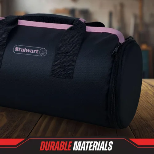 Vista 4 de Stalwart Kit de herramientas hogar Auto & Oficina En Roll Up en la bolsa 86 piezas por Pink